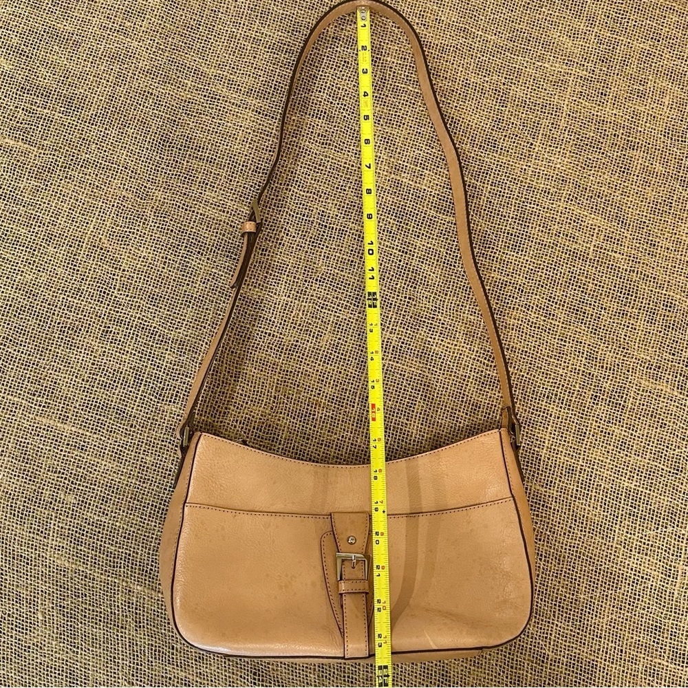 Etienne Aigner Y2K East West Vintage‎ Natural Tan Leather Shoulder Bag Purse - Picture 11 of 11